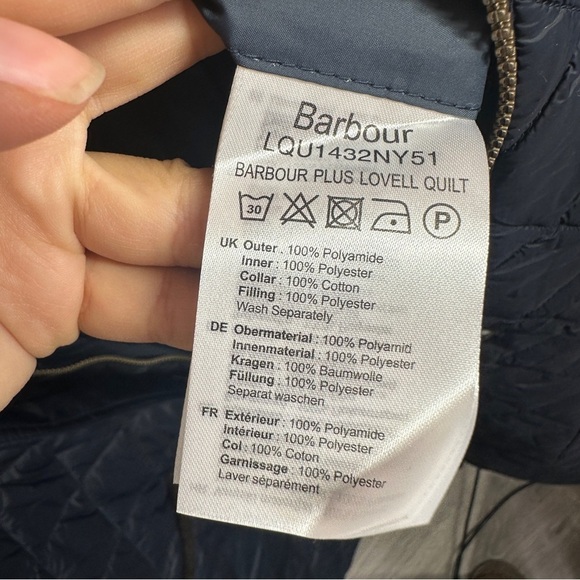 NWT Barbour Lovell Navy Quilted Jacket sz 3X - Picture 11 of 12